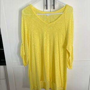 Erin London Sunny Yellow Tunic Top